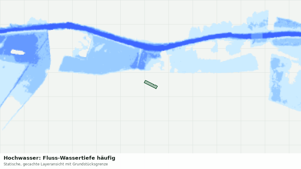 Statische Kartenansicht: Hochwasser: Fluss-Wassertiefe häufig