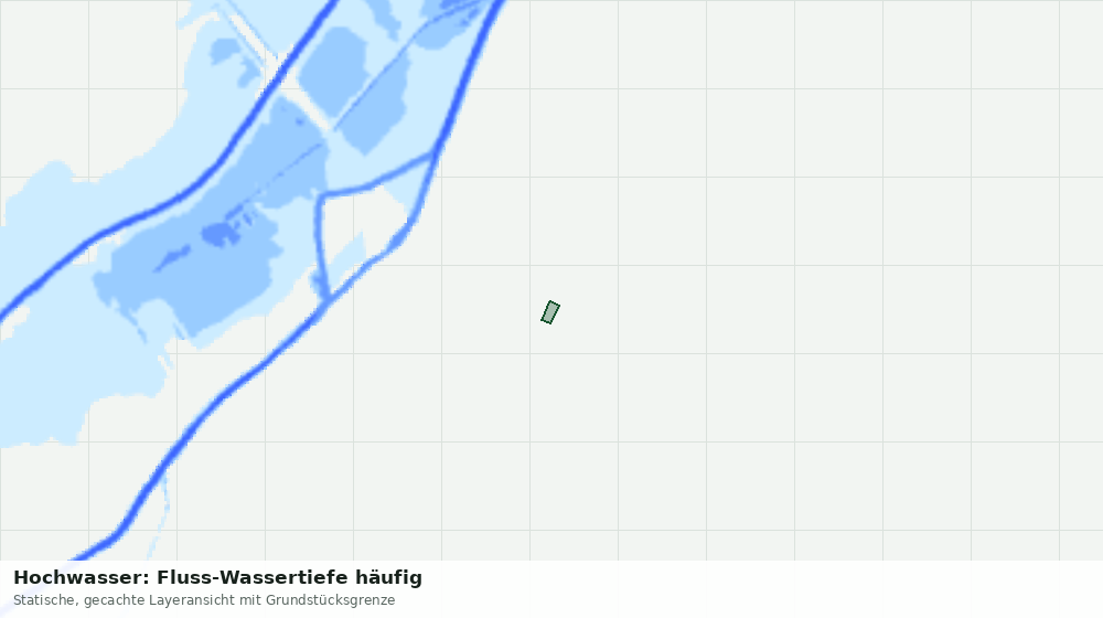 Statische Kartenansicht: Hochwasser: Fluss-Wassertiefe häufig
