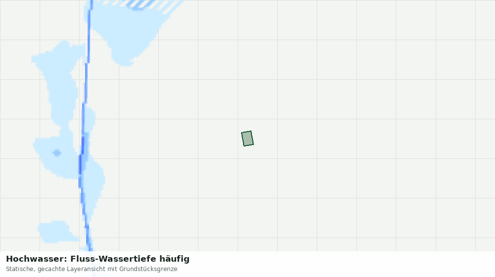 Statische Kartenansicht: Hochwasser: Fluss-Wassertiefe häufig