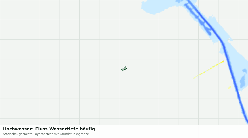 Statische Kartenansicht: Hochwasser: Fluss-Wassertiefe häufig