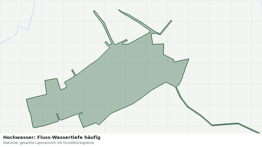 Statische Kartenansicht: Hochwasser: Fluss-Wassertiefe häufig