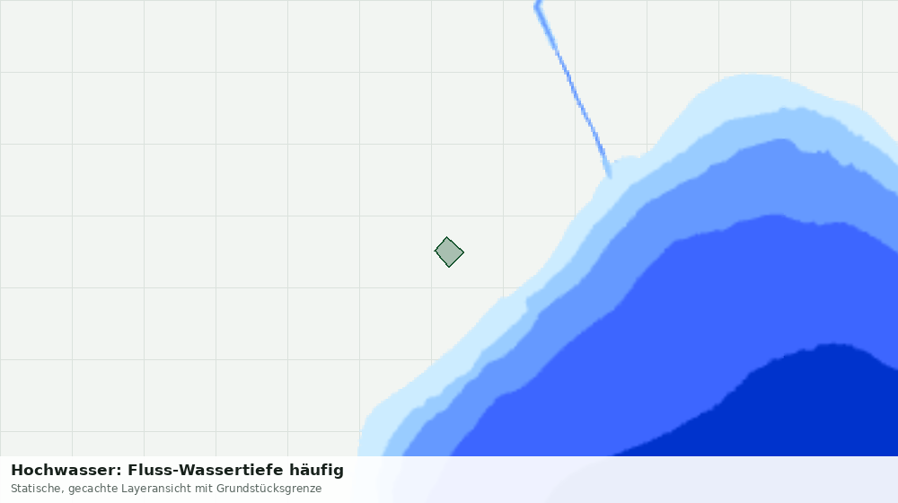 Statische Kartenansicht: Hochwasser: Fluss-Wassertiefe häufig