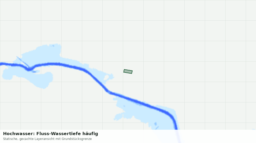 Statische Kartenansicht: Hochwasser: Fluss-Wassertiefe häufig