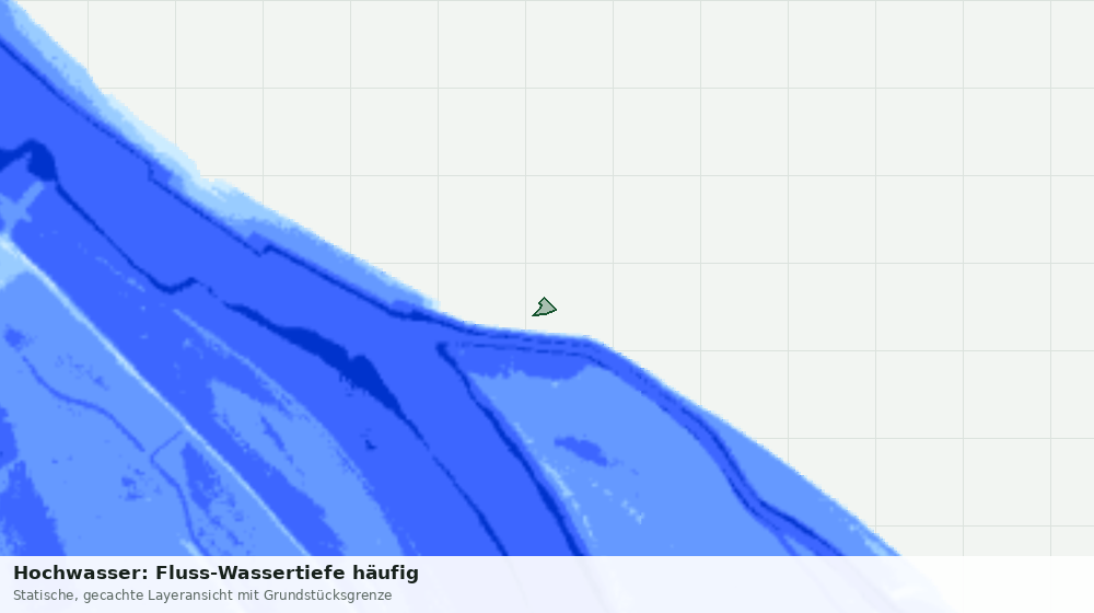 Statische Kartenansicht: Hochwasser: Fluss-Wassertiefe häufig