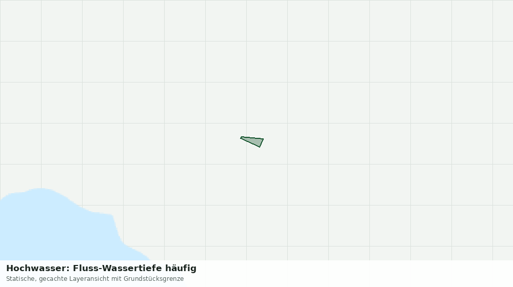 Statische Kartenansicht: Hochwasser: Fluss-Wassertiefe häufig