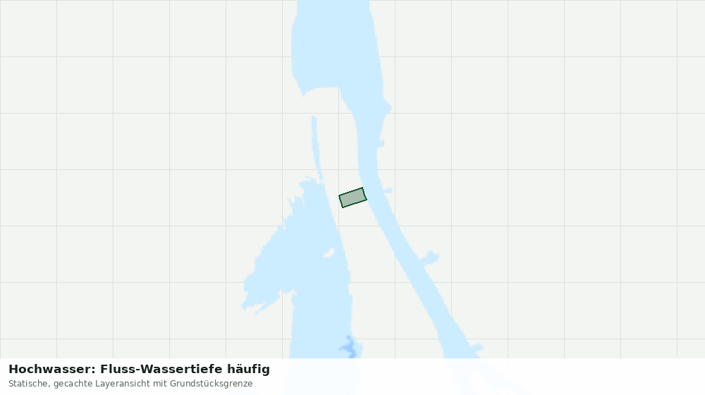 Statische Kartenansicht: Hochwasser: Fluss-Wassertiefe häufig