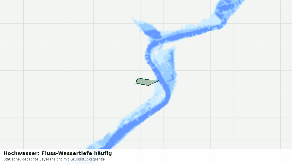 Statische Kartenansicht: Hochwasser: Fluss-Wassertiefe häufig
