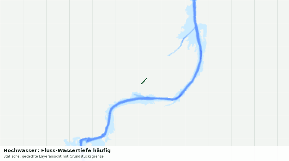 Statische Kartenansicht: Hochwasser: Fluss-Wassertiefe häufig