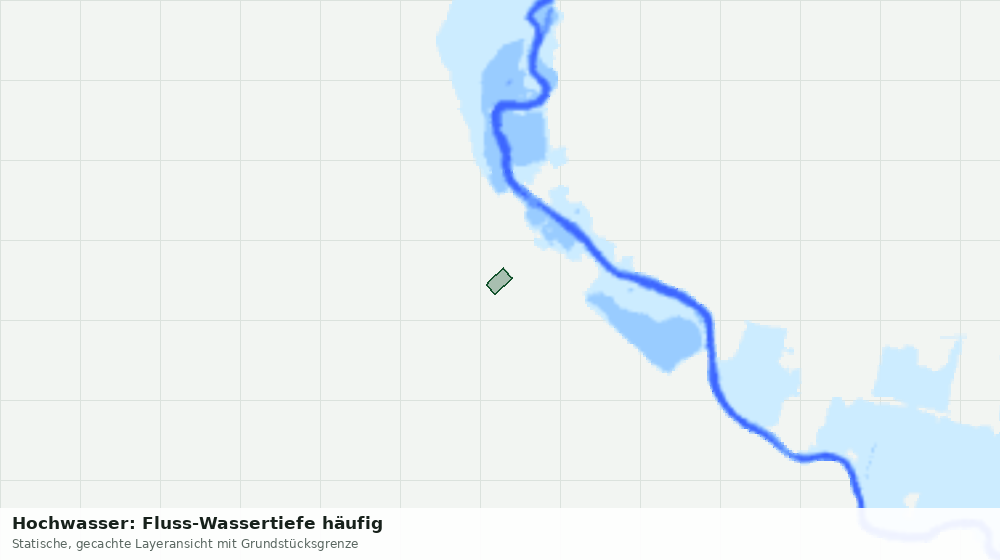 Statische Kartenansicht: Hochwasser: Fluss-Wassertiefe häufig