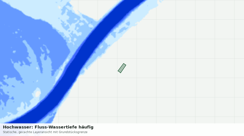 Statische Kartenansicht: Hochwasser: Fluss-Wassertiefe häufig