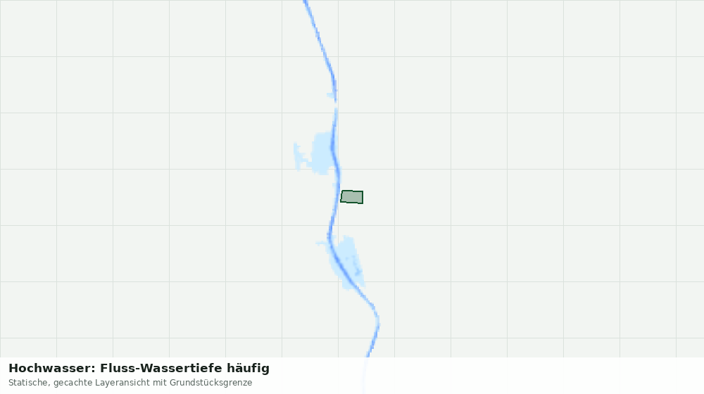 Statische Kartenansicht: Hochwasser: Fluss-Wassertiefe häufig