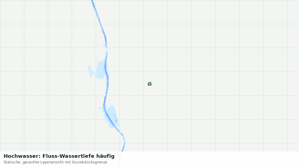 Statische Kartenansicht: Hochwasser: Fluss-Wassertiefe häufig