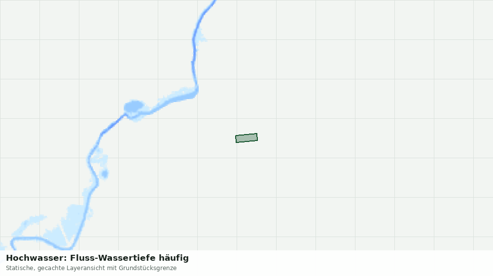 Statische Kartenansicht: Hochwasser: Fluss-Wassertiefe häufig