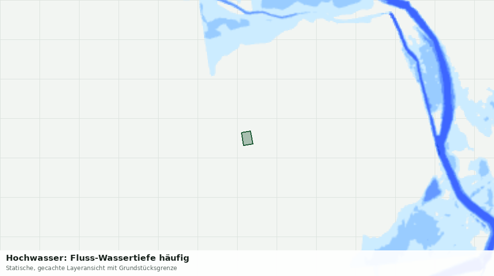 Statische Kartenansicht: Hochwasser: Fluss-Wassertiefe häufig
