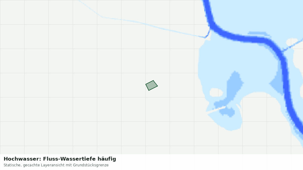 Statische Kartenansicht: Hochwasser: Fluss-Wassertiefe häufig