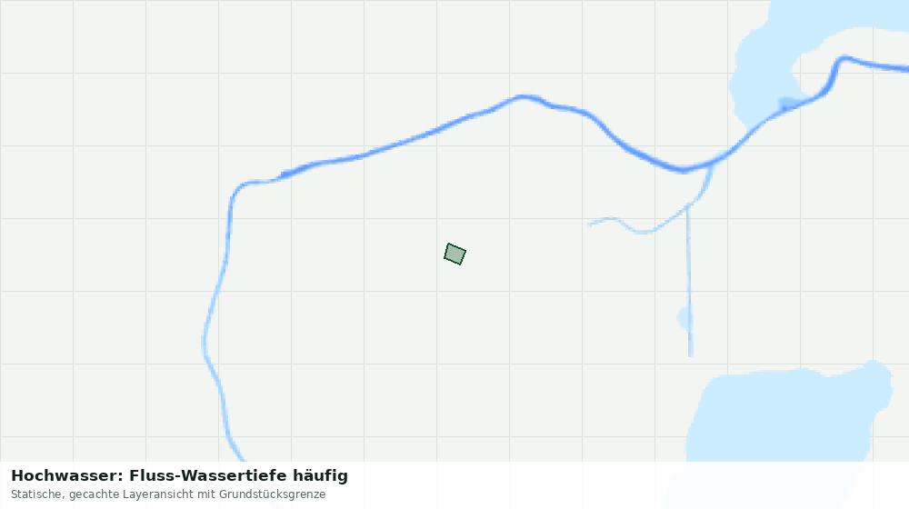 Statische Kartenansicht: Hochwasser: Fluss-Wassertiefe häufig