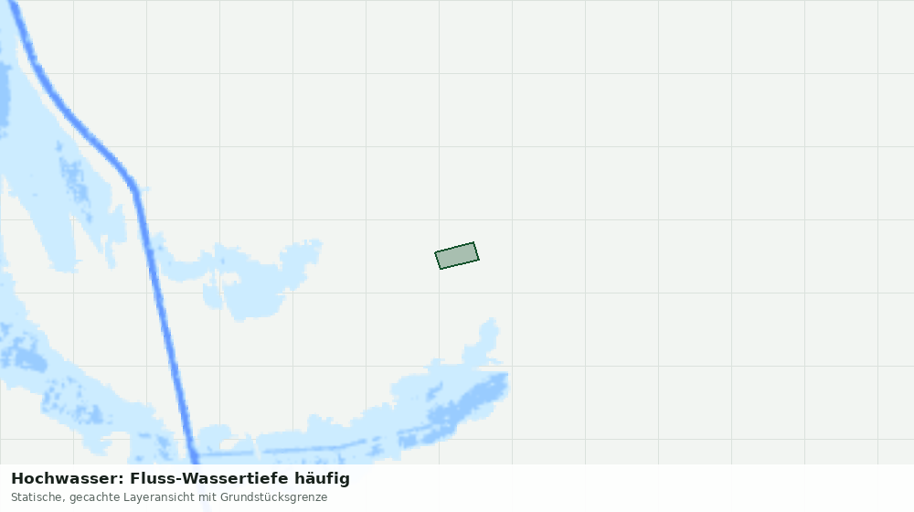 Statische Kartenansicht: Hochwasser: Fluss-Wassertiefe häufig