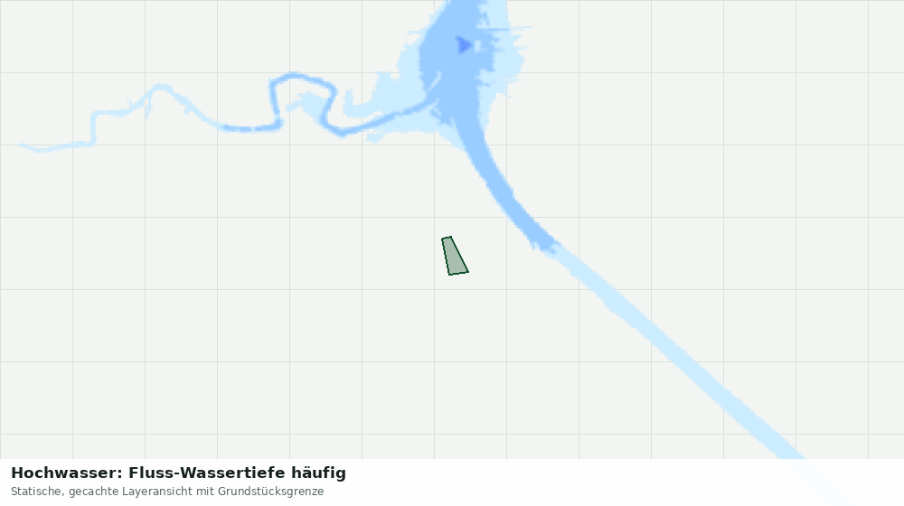 Statische Kartenansicht: Hochwasser: Fluss-Wassertiefe häufig
