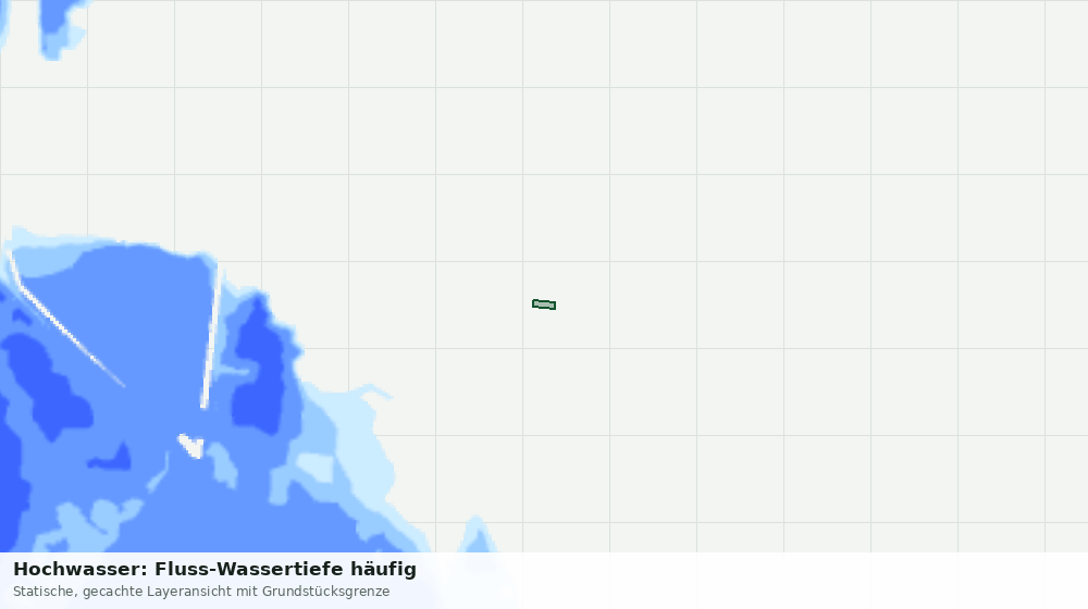 Statische Kartenansicht: Hochwasser: Fluss-Wassertiefe häufig