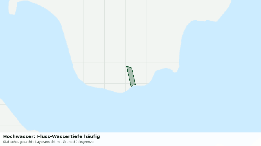 Statische Kartenansicht: Hochwasser: Fluss-Wassertiefe häufig