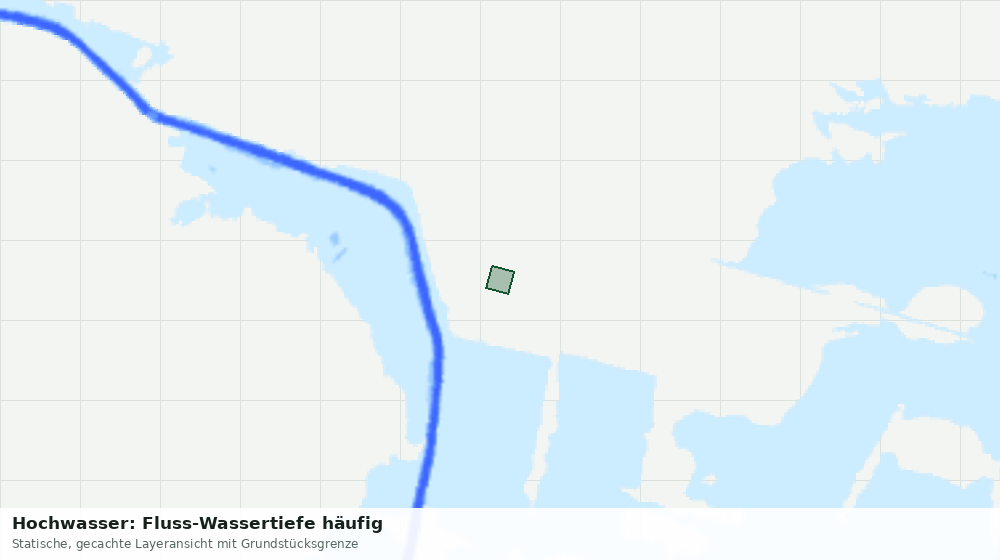 Statische Kartenansicht: Hochwasser: Fluss-Wassertiefe häufig