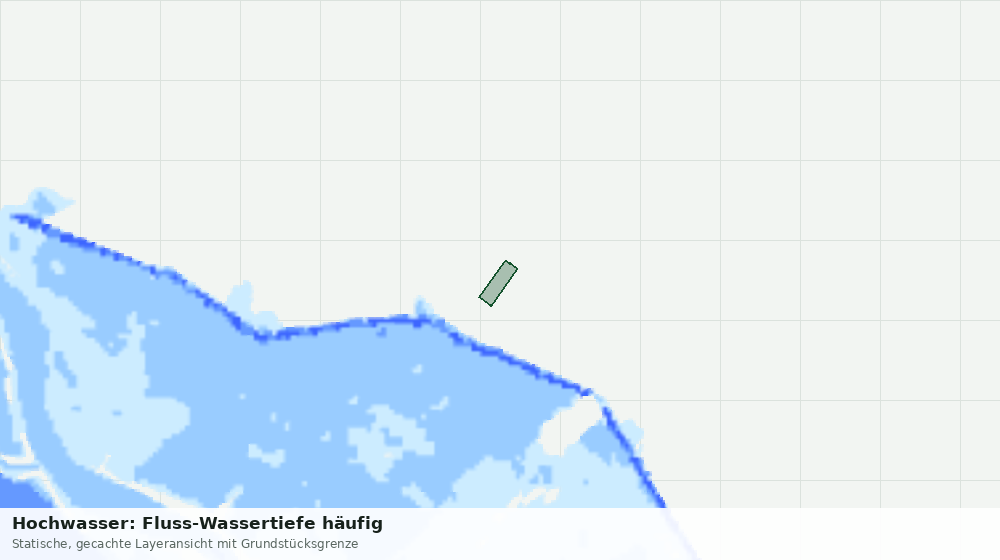 Statische Kartenansicht: Hochwasser: Fluss-Wassertiefe häufig