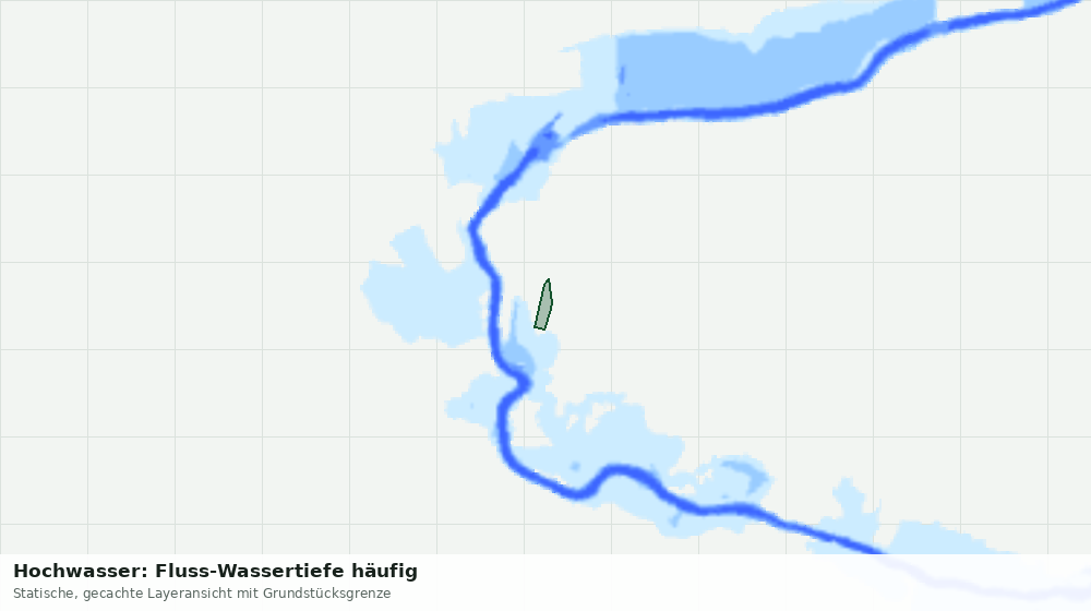 Statische Kartenansicht: Hochwasser: Fluss-Wassertiefe häufig