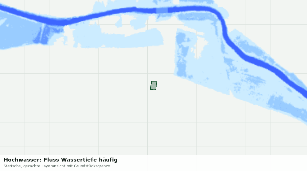 Statische Kartenansicht: Hochwasser: Fluss-Wassertiefe häufig