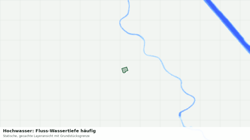 Statische Kartenansicht: Hochwasser: Fluss-Wassertiefe häufig
