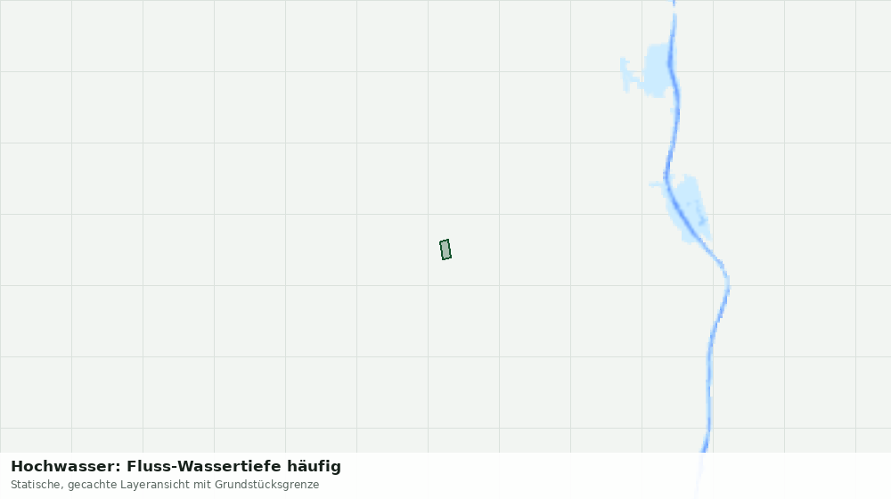 Statische Kartenansicht: Hochwasser: Fluss-Wassertiefe häufig