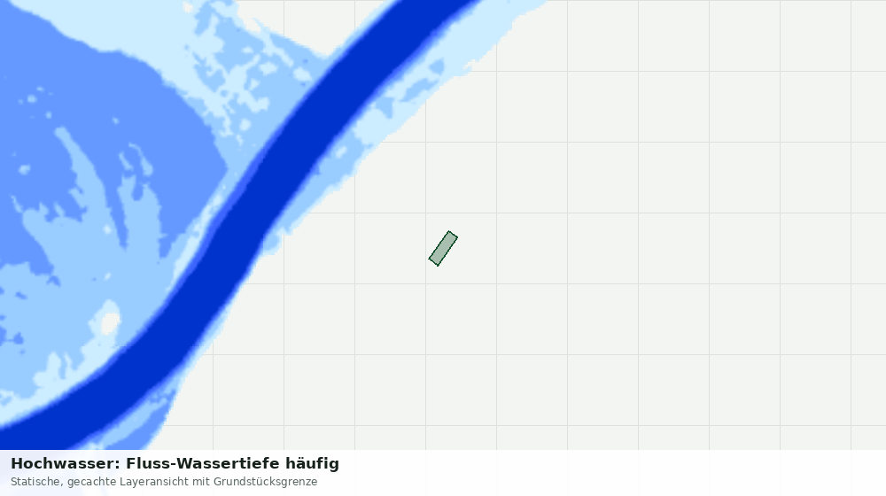 Statische Kartenansicht: Hochwasser: Fluss-Wassertiefe häufig