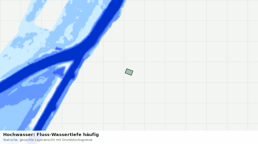 Statische Kartenansicht: Hochwasser: Fluss-Wassertiefe häufig