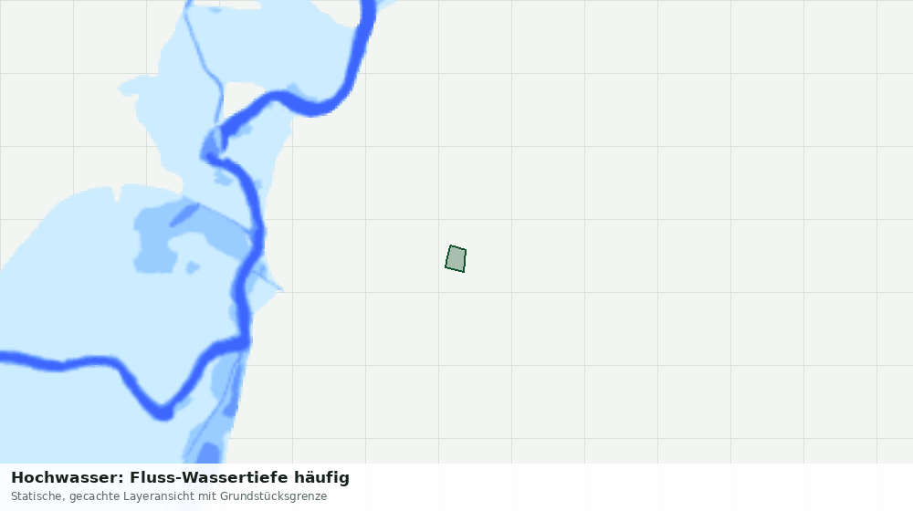 Statische Kartenansicht: Hochwasser: Fluss-Wassertiefe häufig