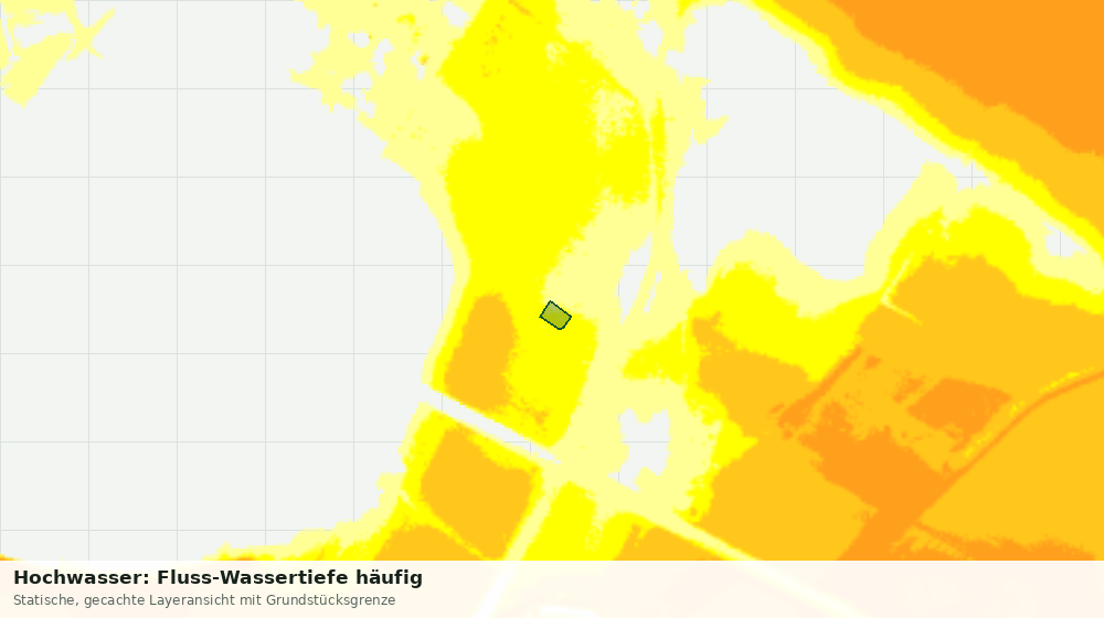 Statische Kartenansicht: Hochwasser: Fluss-Wassertiefe häufig