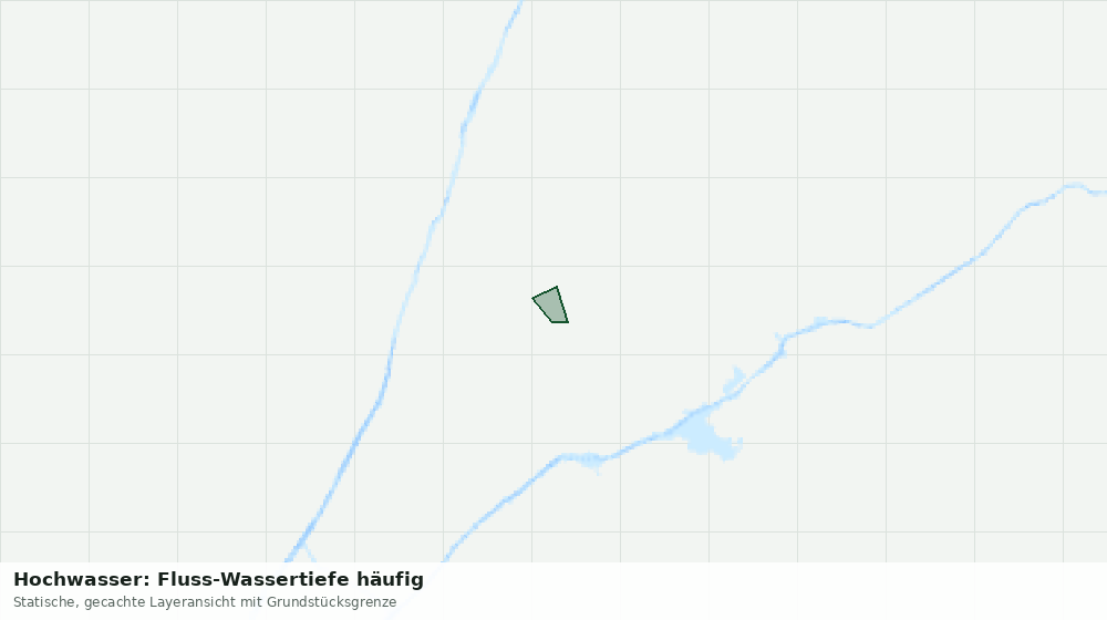 Statische Kartenansicht: Hochwasser: Fluss-Wassertiefe häufig