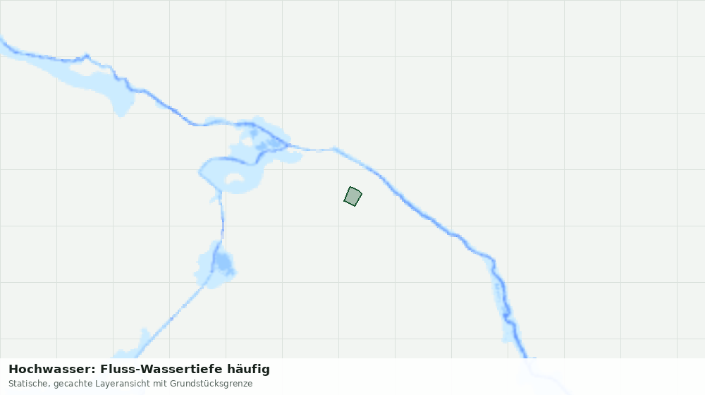 Statische Kartenansicht: Hochwasser: Fluss-Wassertiefe häufig