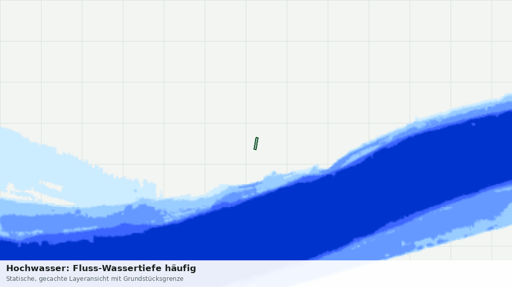 Statische Kartenansicht: Hochwasser: Fluss-Wassertiefe häufig