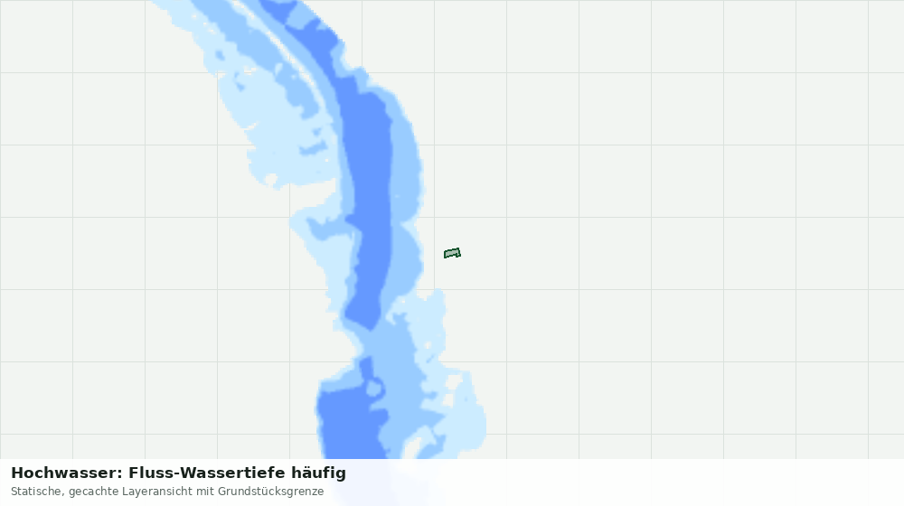 Statische Kartenansicht: Hochwasser: Fluss-Wassertiefe häufig