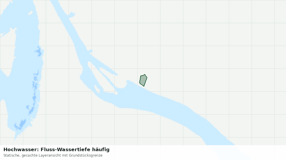Statische Kartenansicht: Hochwasser: Fluss-Wassertiefe häufig