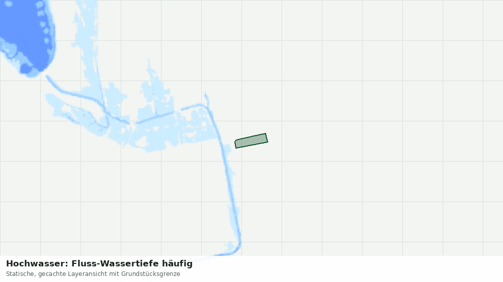 Statische Kartenansicht: Hochwasser: Fluss-Wassertiefe häufig