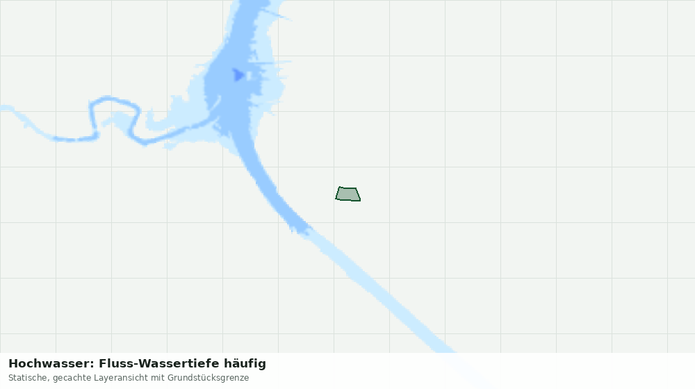 Statische Kartenansicht: Hochwasser: Fluss-Wassertiefe häufig