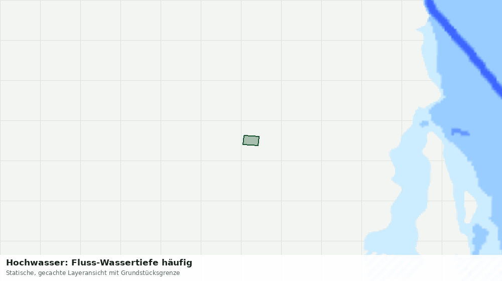 Statische Kartenansicht: Hochwasser: Fluss-Wassertiefe häufig
