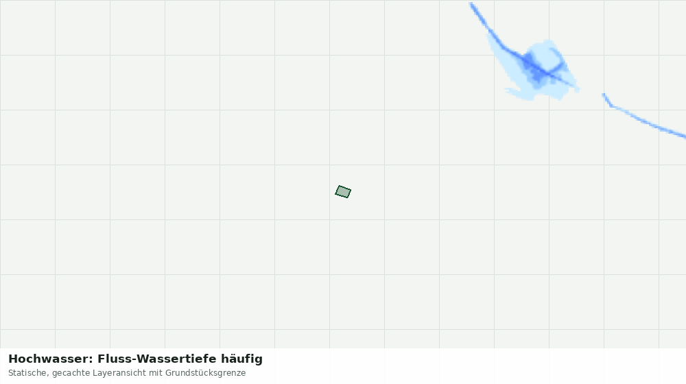 Statische Kartenansicht: Hochwasser: Fluss-Wassertiefe häufig
