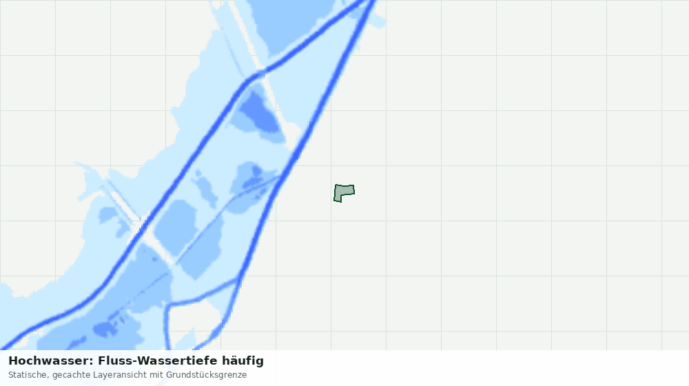 Statische Kartenansicht: Hochwasser: Fluss-Wassertiefe häufig