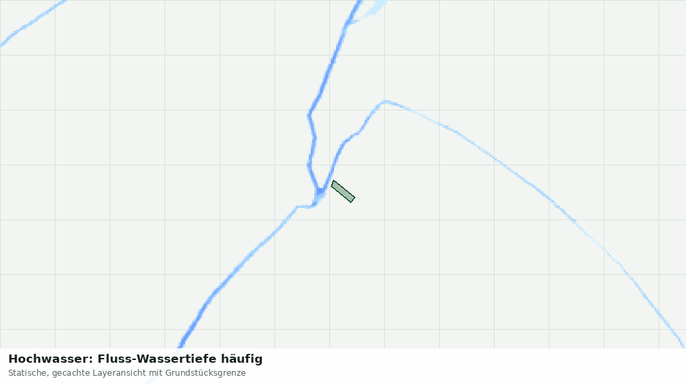 Statische Kartenansicht: Hochwasser: Fluss-Wassertiefe häufig