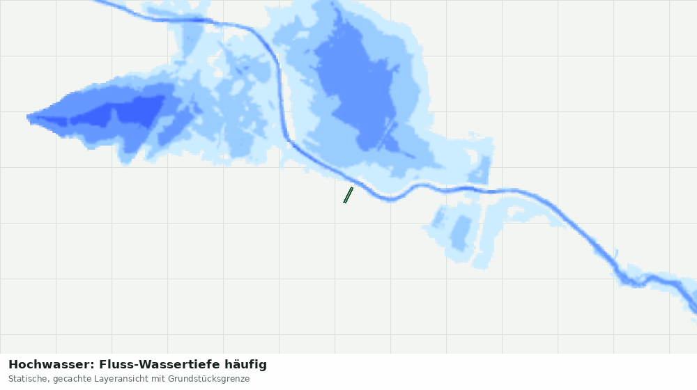 Statische Kartenansicht: Hochwasser: Fluss-Wassertiefe häufig