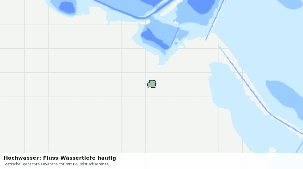 Statische Kartenansicht: Hochwasser: Fluss-Wassertiefe häufig
