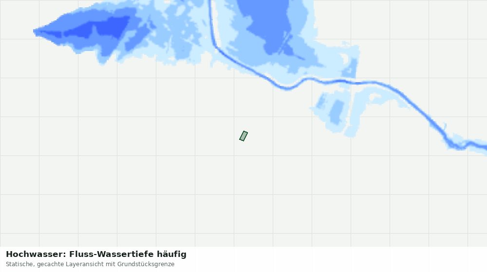 Statische Kartenansicht: Hochwasser: Fluss-Wassertiefe häufig