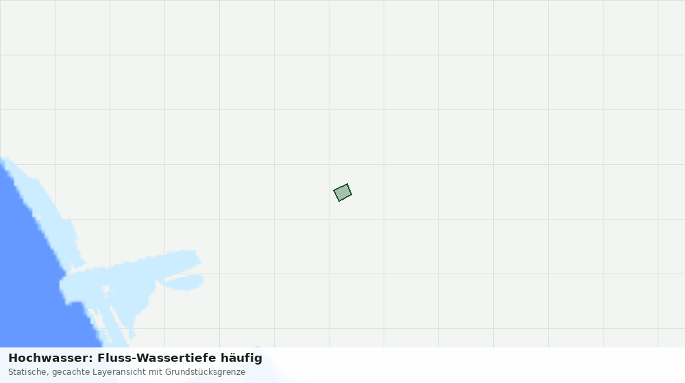 Statische Kartenansicht: Hochwasser: Fluss-Wassertiefe häufig