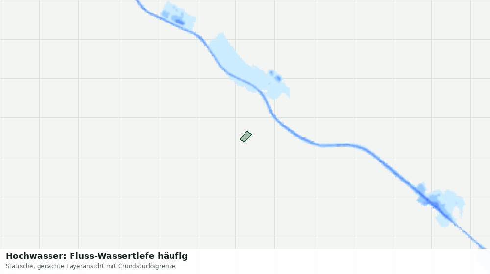 Statische Kartenansicht: Hochwasser: Fluss-Wassertiefe häufig